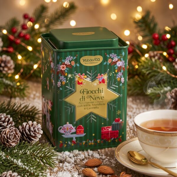 Infuso Fiocchi di Neve in Latta Regalo (Edizione Natalizia)