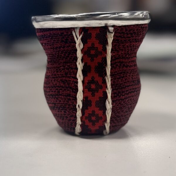 Mate - Zucchetta in vetro e tessuto rosso
