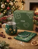 Tazza Tisaniera di Natale con Filtro, Coperchio e Tovaglioli - immagine 2