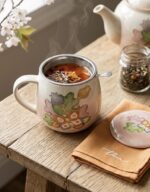 Tazza Tisaniera Thun con Filtro e Tovagliolo