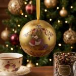 Palla di Natale Oro Neavita - Infuso di Frutta Mandorle Caramellate