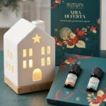 Diffusore a Ultrasuoni per Oli Essenziali Kit Aria di Festa Nasoterapia