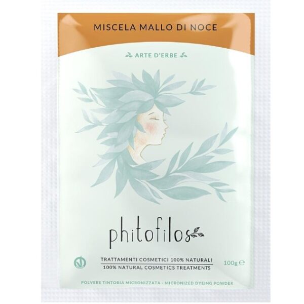 Miscela di Erbe Tintorie Naturali per Capelli - MALLO DI NOCE
