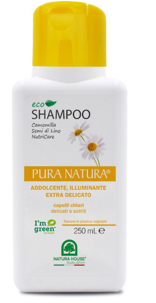Eco shampoo pura natura camomilla, semi di lino