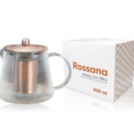 Himalaya Rossana Teiera vetro e acciaio 800 ml