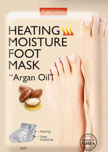 Heating moisture foot mask " argan oil"