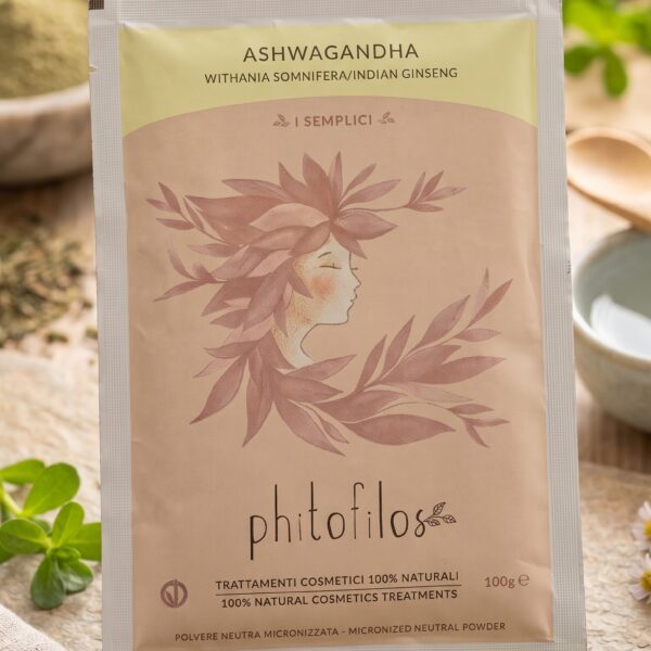 Ashwaganda – Polvere Neutra Micronizzata per Capelli | Phitofilos “I Semplici”
