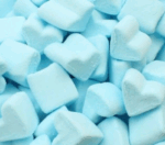 Chamallows a forma di cuore Rosa e Blu - immagine 2