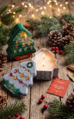 Candela Natalizia Albero di Natale in Cera di Soia – Colors Home Fragrance