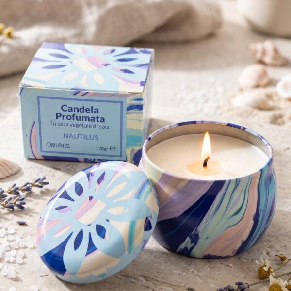 Candela Profumata in Cera Vegetale di Soia "Nautilus" – Colors