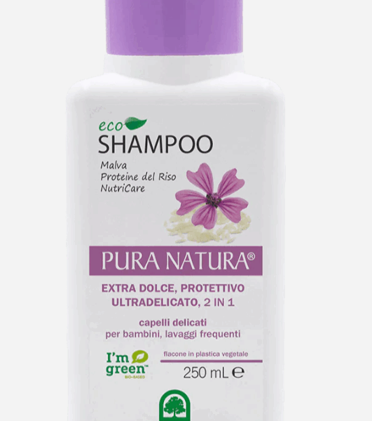 Eco Shampoo extra dolce e protettivo - Malva e Proteine del Riso