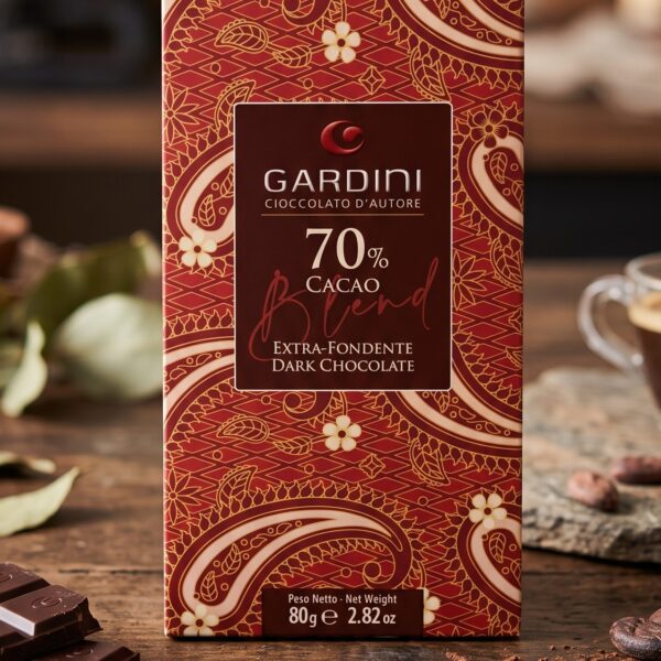 Tavoletta Blend Extra Fondente 70% Cacao - Gardini Cioccolato d'Autore