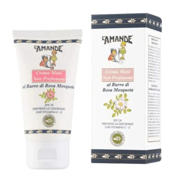 Crema Mani Burro Di Rosa Mosqueta 75ml l'Amande