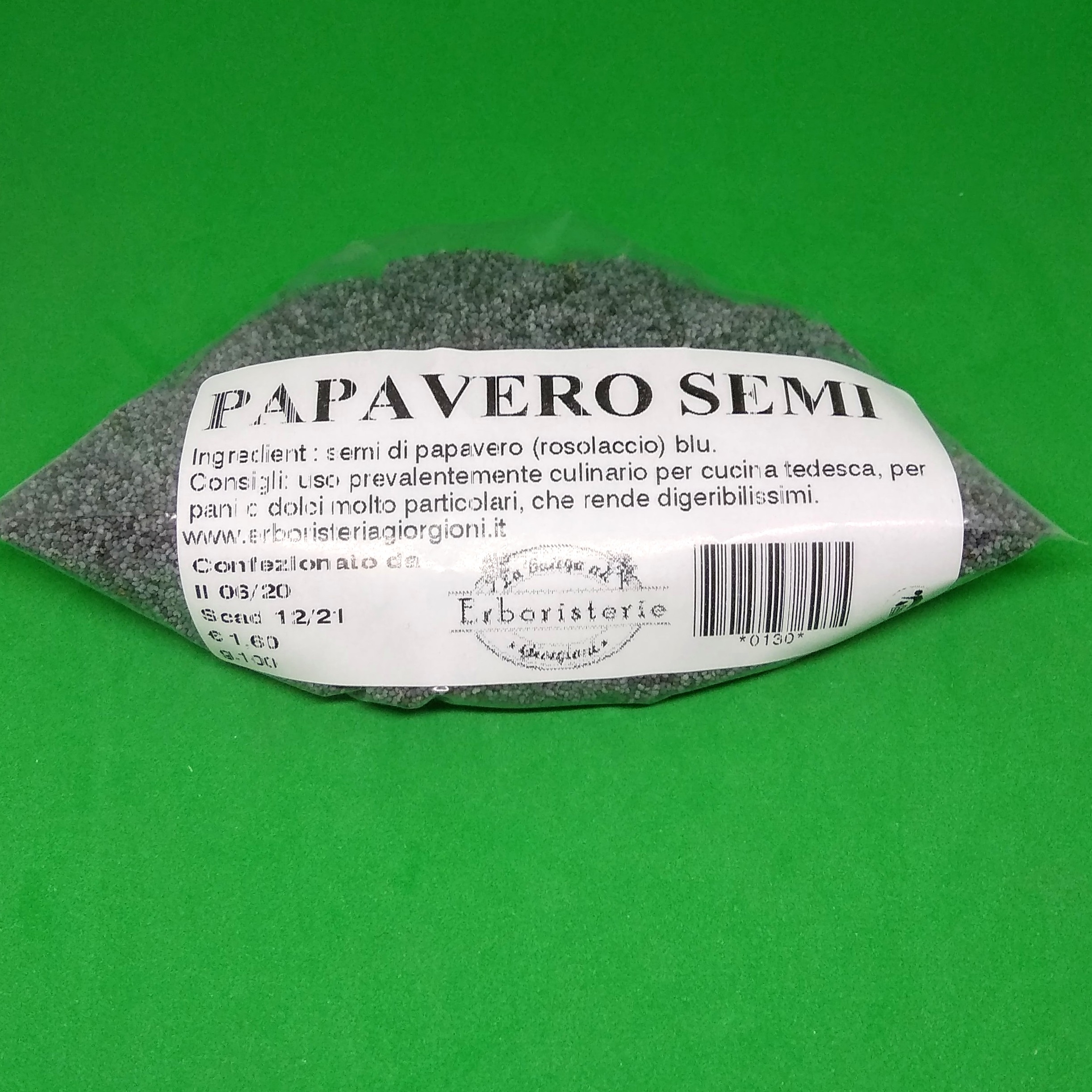 papavero semi 100 gr