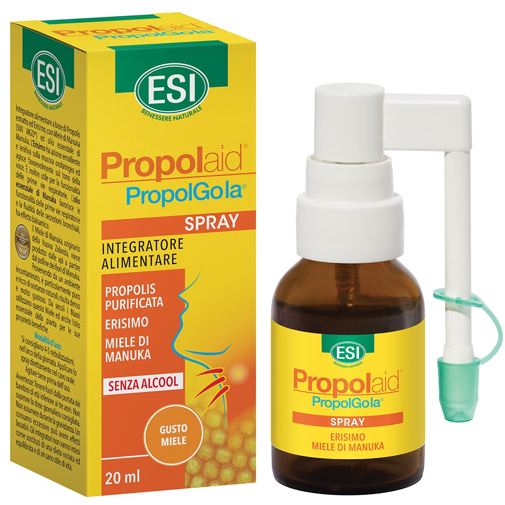 PropolGola spray Miele di Manuka ed Erisimo