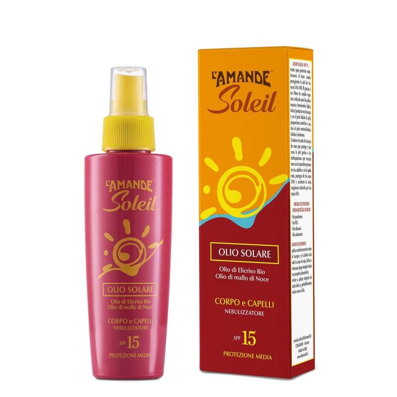 Olio solare corpo capelli SPF 15