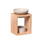 Brucia essenze in Bamboo e Ceramica
