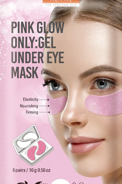 Purederm pink glow only: gel under eye mask