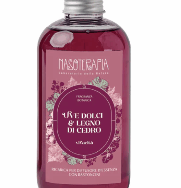 Ricarica per diffusore a bastoncini Uve dolci e Legno di Cedro