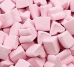 Chamallows a forma di cuore Rosa e Blu