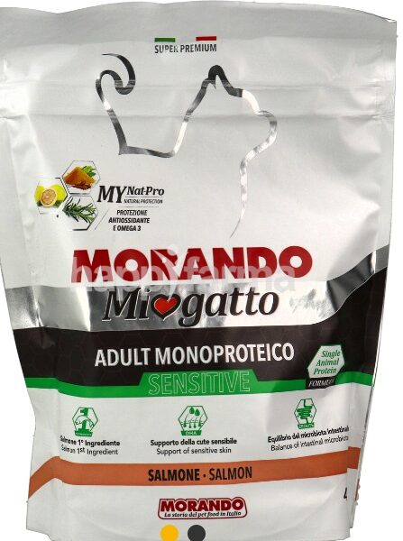 Mio Gatto Adulto Monoproteico Sensitive Salmone 400g