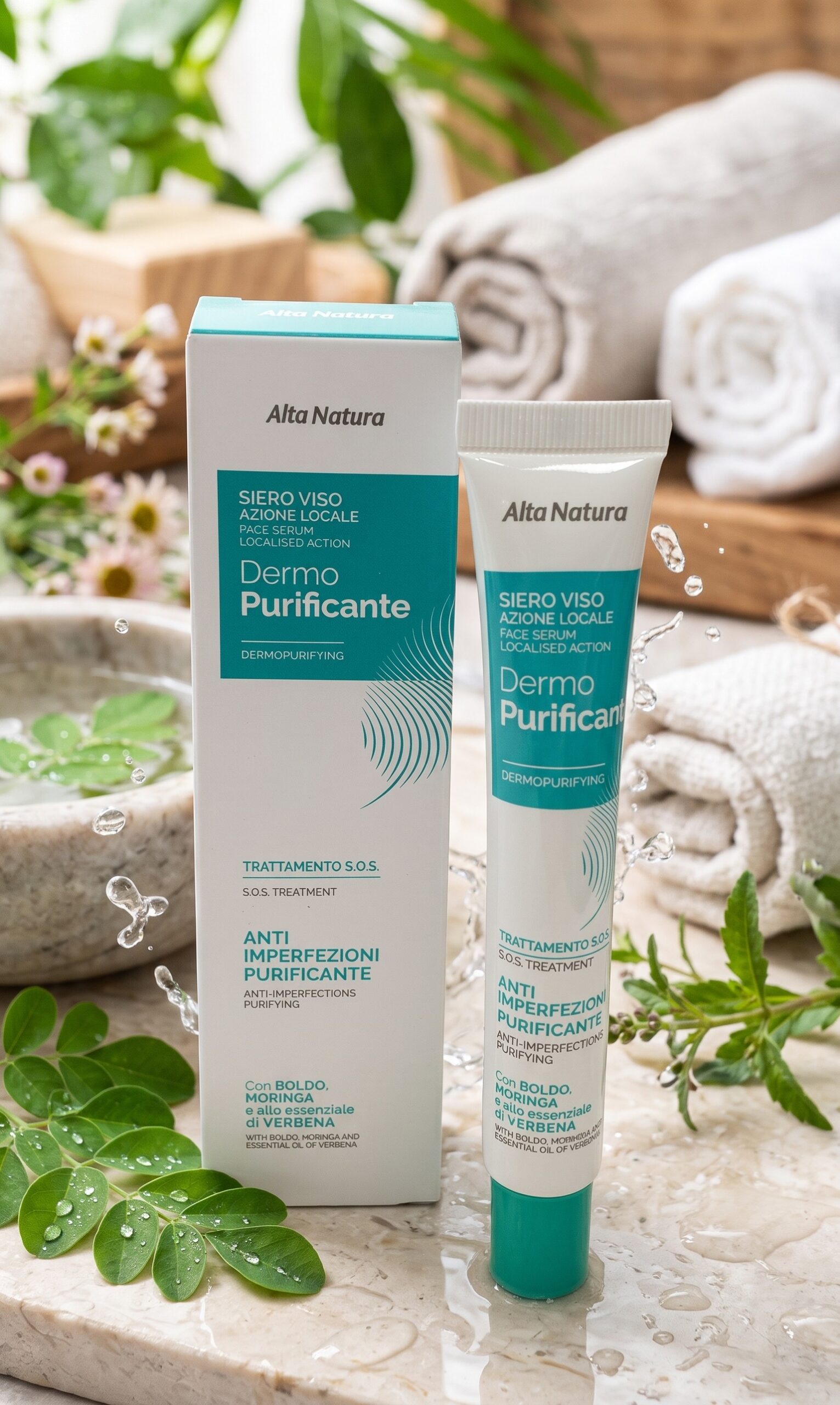 siero viso alta natura Siero Viso Dermopurificante Azione Locale Trattamento S.O.S. | Alta Natura - immagine 1