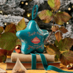 Stella Di Natale In Latta Verde Con Infuso Arancia E Cannella