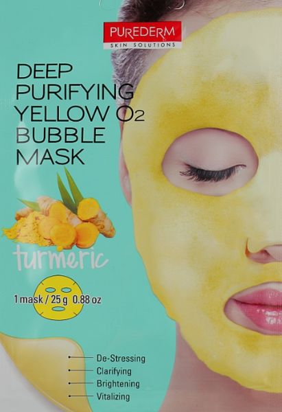 Purederm deep purifying yellow bubble mask